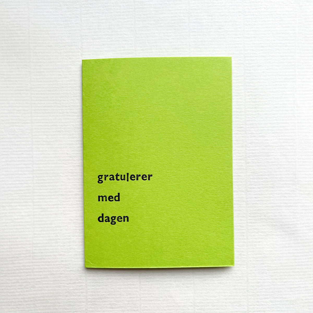 Et enkelt bursdagskort