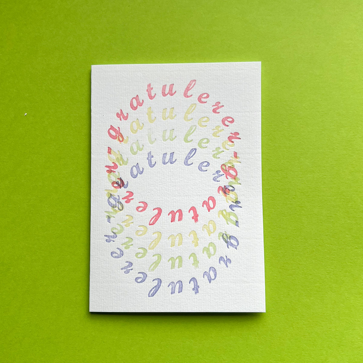 gratulerer - gratulerer - Fargerike kort