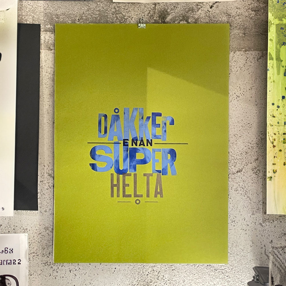 Superheltplakat 40x58cm