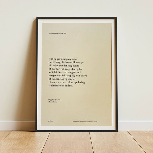 Nordnorsk Litteraturfest - Sigbjørn Skåden - Plakat