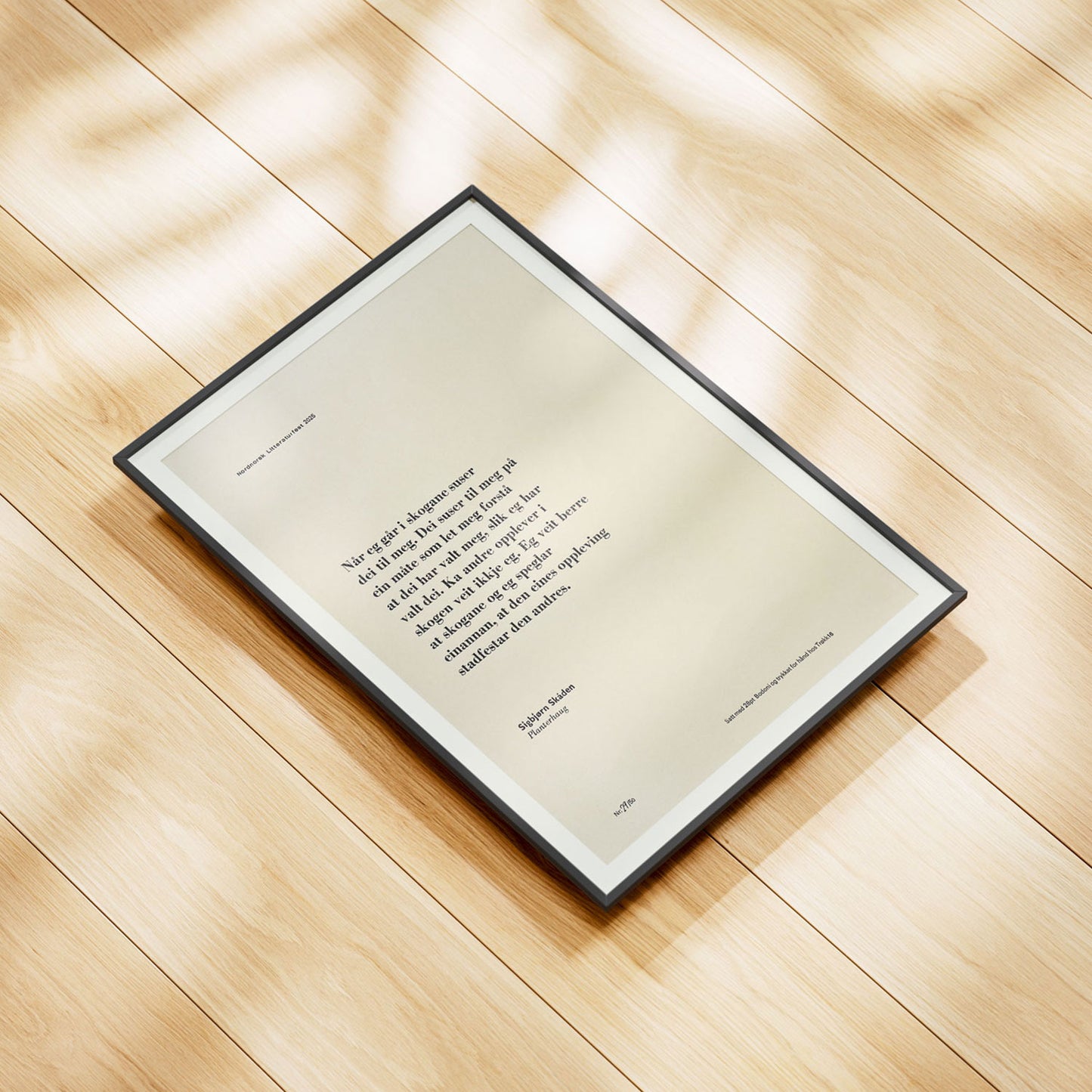 Nordnorsk Litteraturfest - Sigbjørn Skåden - Plakat