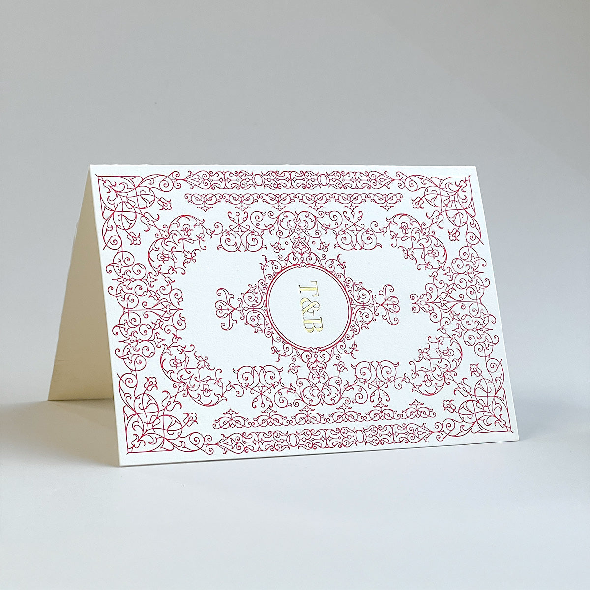 Rococco monogramkort