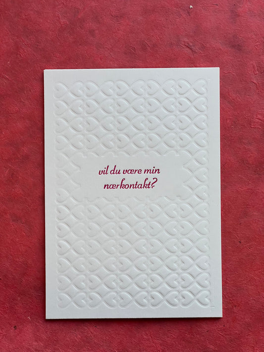 Nærkontakt - Valentineskort