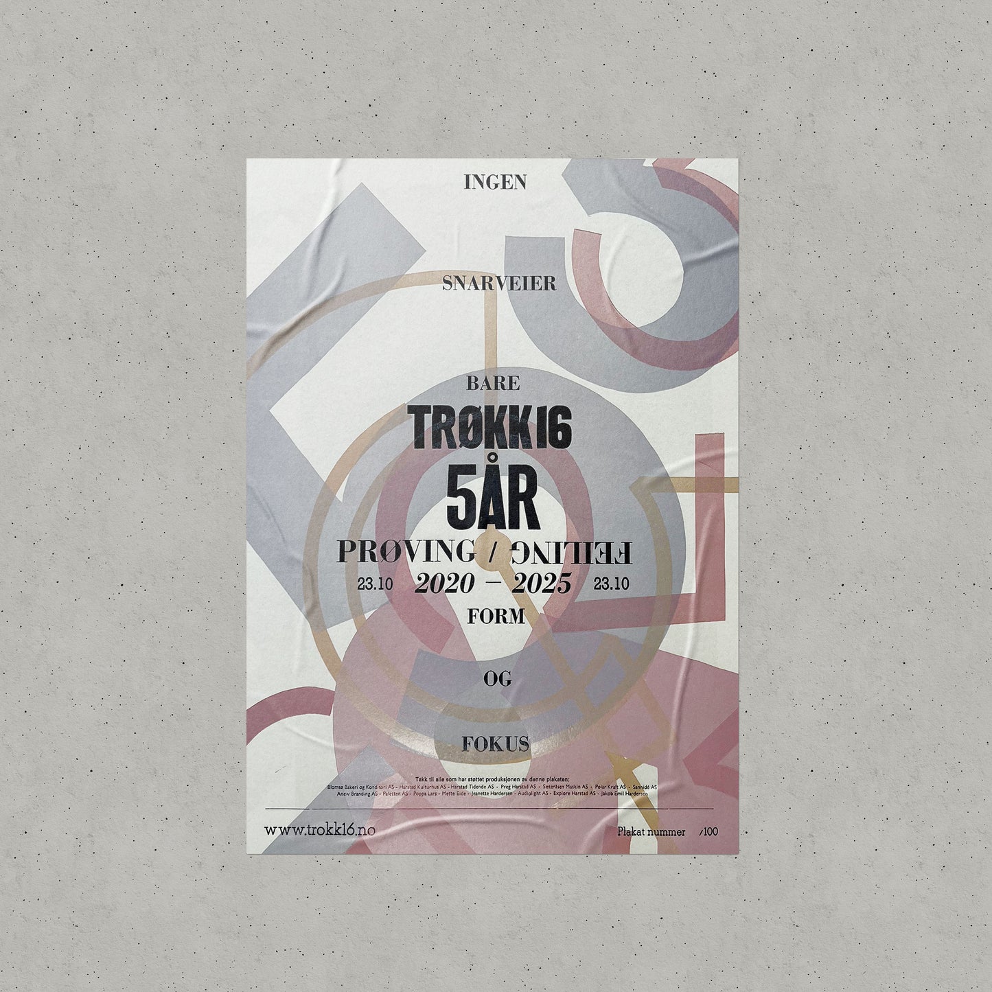 Trøkk 16 - 5årsplakat